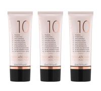 Catrice Ten!sational 10 in 1 Dream Primer, nude, anti-âge, hydratant, naturel, vegan, filtre UVA et UVB + SPF 15, sans parabènes, sans nanoparticules, lot de 3 (3 x 30 ml)