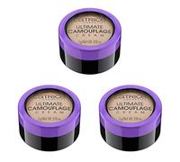 Catrice Ultimate Camouflage Cream, crème correctrice, stick correcteur, maquillage, non comédogène, lot de 3 (3 x 3 g), n° 020 N Light Beige