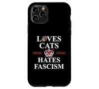 Cats Against Fascism No Kings US Protest Anti Fascism Resist Coque pour iPhone 11 Pro