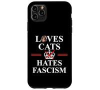 Cats Against Fascism No Kings US Protest Anti Fascism Resist Coque pour iPhone 11 Pro Max