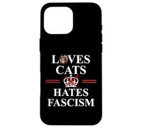 Cats Against Fascism No Kings US Protest Anti Fascism Resist Coque pour iPhone 16 Pro Max