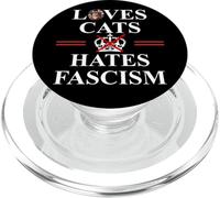 Cats Against Fascism No Kings US Protest Anti Fascism Resist PopSockets PopGrip pour MagSafe