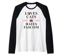 Cats Against Fascism Resist Anti Fascism No Kings Protest Manche Raglan