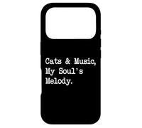 Cats and Music, My Soul Melody Funny Quotes Coque pour iPhone 17 Pro