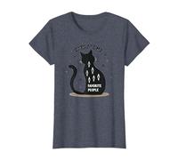 Cats are My Favorite People - Amoureux des félins T-Shirt, Femme, Bleu Chiné, 3XL