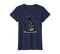 Cats are My Favorite People - Amoureux des félins T-Shirt, Femme, Bleu Marine, XXL
