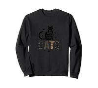 Cats are My Kind of People - Amoureux des félins Sweatshirt, Unisexe pour Adultes, Noir, S