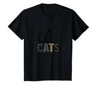Cats are My Kind of People - Amoureux des félins T-Shirt, Enfant, Noir, 12 Ans