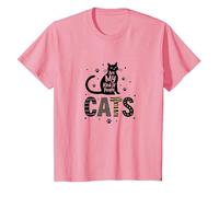 Cats are My Kind of People - Amoureux des félins T-Shirt, Enfant, Rose, 3 Ans
