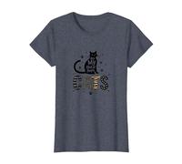 Cats are My Kind of People - Amoureux des félins T-Shirt, Femme, Bleu Chiné, S