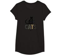 Cats are My Kind of People - Amoureux des félins T-Shirt, Fille, Noir, S