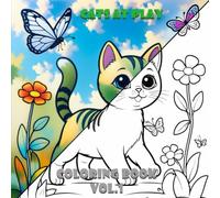 Cats at Play, Coloring Book, Vol.1