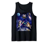 Cats Attack Funny Meow Wars Cat in Space Kitten Lovers Débardeur