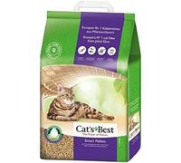Cat's Best Smart Pellets Litière pour Chat 100% Végétale Litière agglomérante Innovante pour Chat en Fibres de Bois Actives Antiadhésives - Arrête Le Démoulage 10kg/20L