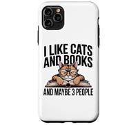 Cats Books Maybe 3 People Antisocial Introverti Reading Coque pour iPhone 11 Pro Max