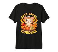 Cats, Carbs, & Cuddles Thanksgiving Dinner Kitten T-Shirt Haut de Gamme