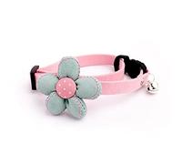 Cats Collar Creative Flower Bell Decor Adjustable Pet Neck Jewelry Collar Dog Collar Clothing Accessories Pet Supplies (Color 1)