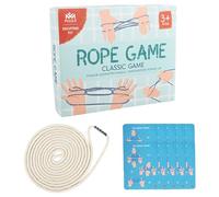 Cats Cradle String - Tif De Jeu De La Corde À Main | Playage De Boucle De Chaîne En Nylon Interactive | Puzzle Brain Game Game Educational Toy | Jeu De Boucle De Compétences Des Doigts Pour La Coordin