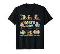 Cats Earth Day Save The Planet Graphic T-Shirt