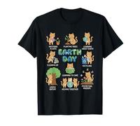 Cats Earth Day Save The Planet Graphic T-Shirt