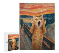 Cat's Emotional Journey -2 Puzzle 1000 Pièces Educa Jouet en Bois Cadeau Unique Décoration Intérieure Jeu Éducatif Challenge Toy Adultes Et Enfants À Partir De 14 Ans 500 PCS