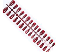 Cat's Eye Press On Nails Faux ongles artificiels brillants en acrylique en forme d'amande, cercueil