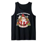 Cats for Everybody Christmas Funny Meowy Xmas Santa Débardeur