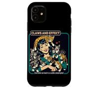 Cats Galore Vintage Griffes et Effet Coque pour iPhone 11