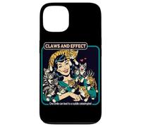 Cats Galore Vintage Griffes et Effet Coque pour iPhone 13