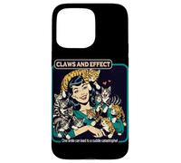 Cats Galore Vintage Griffes et Effet Coque pour iPhone 15 Pro Max
