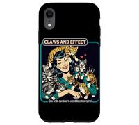Cats Galore Vintage Griffes et Effet Coque pour iPhone XR