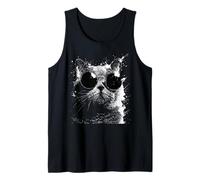 Cats Grunge Style Hipster Lunettes de Soleil British Shorthair Cat Débardeur