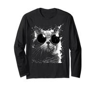 Cats Grunge Style Hipster Lunettes de Soleil British Shorthair Cat Manche Longue