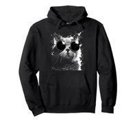 Cats Grunge Style Hipster Lunettes de Soleil British Shorthair Cat Sweat à Capuche