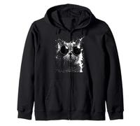 Cats Grunge Style Hipster Lunettes de Soleil British Shorthair Cat Sweat à Capuche