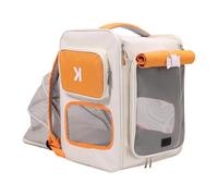 Cats-in-Bag Sac de transport pour chiots Sac de transport en plein air Sac de transport à bandoulière Sac de voyage Sac de visite Fenêtre (couleur jaune)