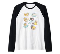 Cats in Space Funny Kitten Astronaut Space Men Women Kids Manche Raglan