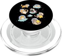 Cats in Space Funny Kitten Astronaut Space Men Women Kids PopSockets PopGrip pour MagSafe