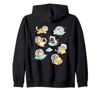 Cats in Space Funny Kitten Astronaut Space Men Women Kids Sweat à Capuche