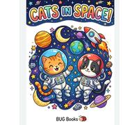 Cats in Space: Kids Coloring Book