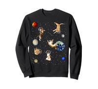 Cats in Space Kitten Outerspace Galaxy Funny Cat Lovers Sweatshirt