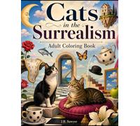 Cats in the Surrealism: Adult Coloring Book