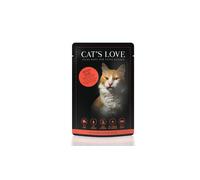 Cat's Love ADULT BŒUF PUR avec huile de carthame & pissenlit 200gx6
