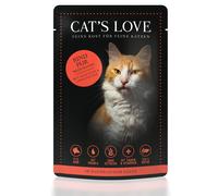 Cat's Love ADULT BŒUF PUR avec huile de chardon & pissenlit 85gx12