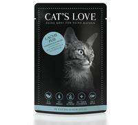 Cat's Love ADULT SAUMON PUR avec huile de chardon et persil 85gx12