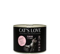 Cat's Love JUNIOR POULET avec algues et huile de chardon 200gx6