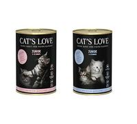 Cat's Love Kitten Aliment humide pour chatons 12 x 400 g Sans céréales ni additifs artificiels 12 x 400 g 6 x 400 g