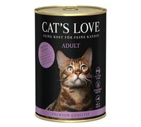 Cat'S Love Nourriture humide pour chats 12 x 400 g Sans céréales ni additifs artificiels (12 x 400 g, poisson et poulet)