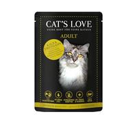 Cat'S Love Nourriture humide pour chats | Variété enveloppes | 12 x 85 g | (boeuf et dinde)