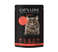 Cat'S Love Nourriture humide pour chats | Variété Enveloppes | 12 x 85 g | (bovin)